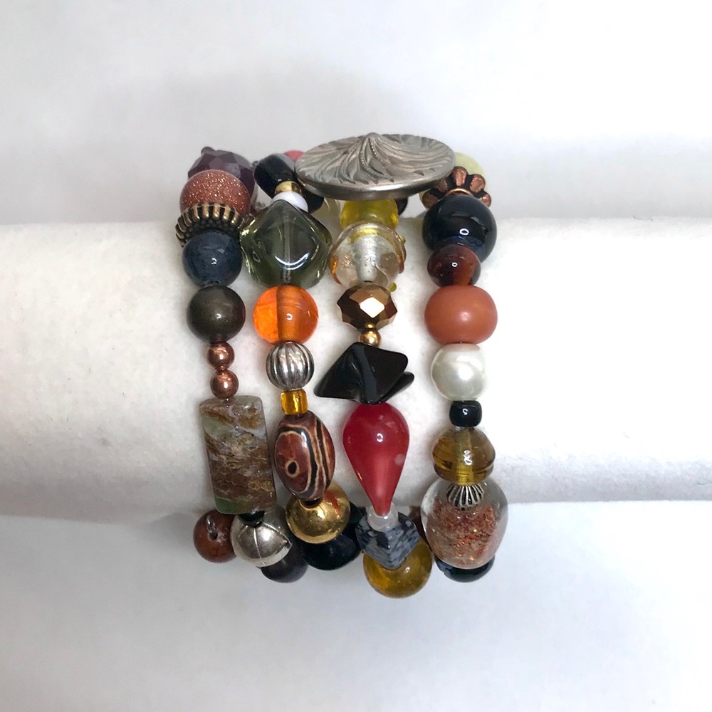 Handmade Bracelet with Vintage and Modern Elements (NB12-6H) New Without Tags - Picture 3 of 9